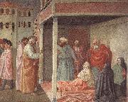 MASOLINO da Panicale Healing of the Cripple and Raising of Tabatha china oil painting reproduction